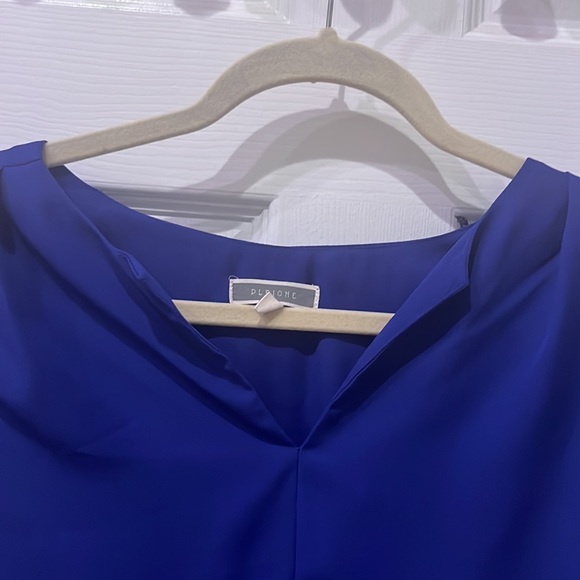 Dark Blue, Formal Women's Blouse - Picture 5 of 6